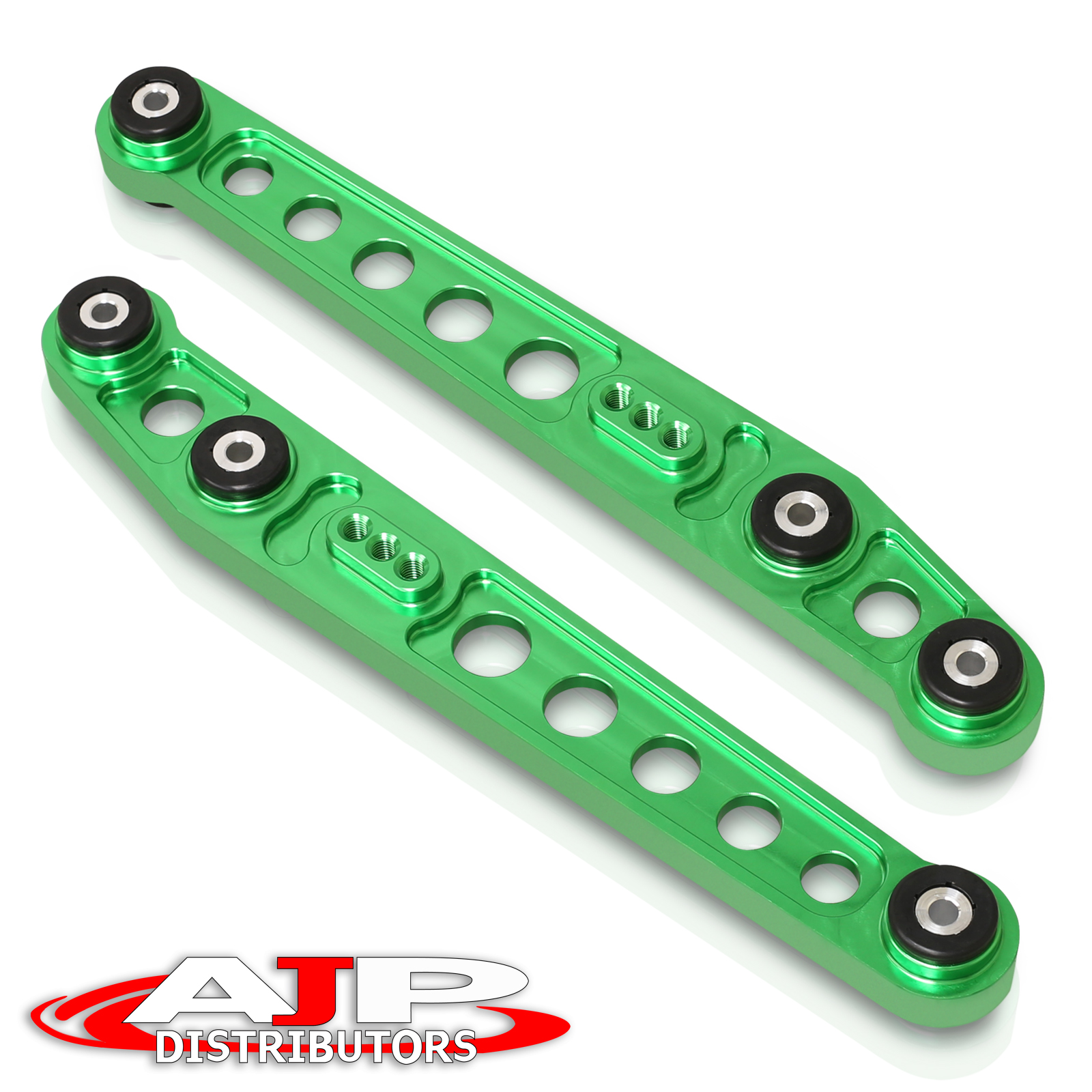 Green JDM Aluminum Rear Lower Control Arms Kit LCA For 1996-2000